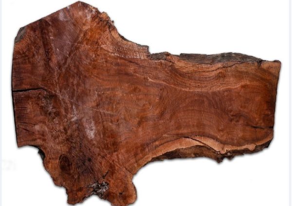 Finishing a live edge wooden slab using epoxy