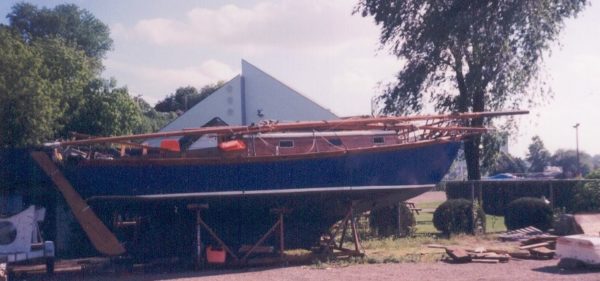 Building a new rudder for a ketch