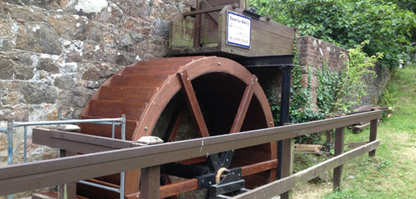 Beautiful new wheel for historic Jersey water mill