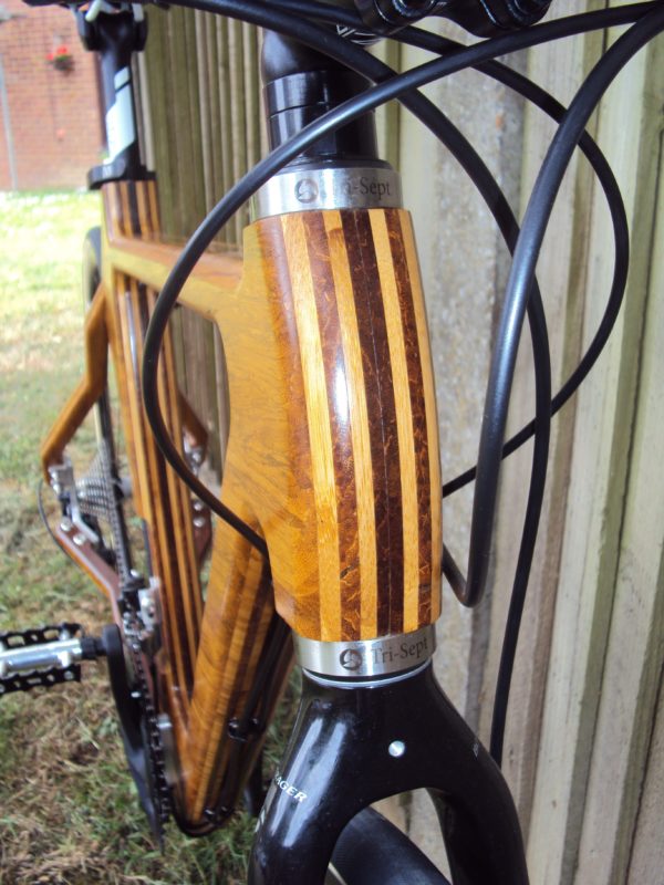 More detailed view of bike made with high quality epoxy resin