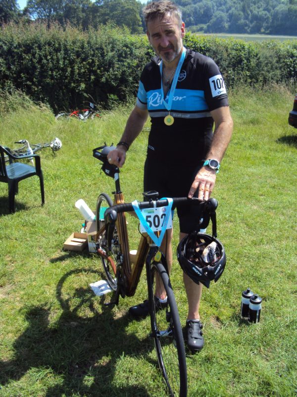 Michael with his epoxy resin bike