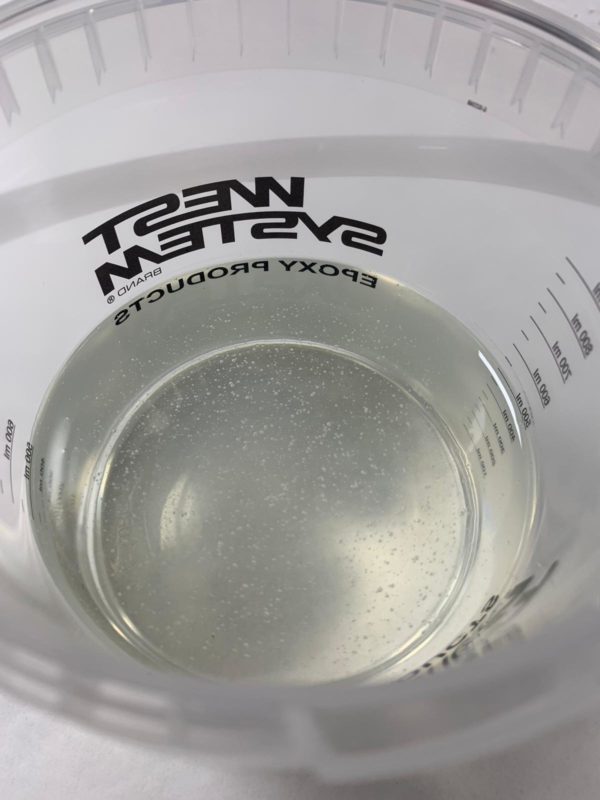 How to remove epoxy bubbles