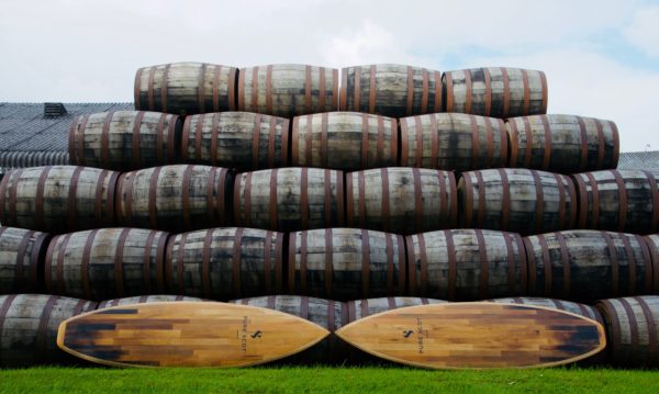 Using Bio-Based Epoxy to Shape Whisky Barrel Surfboards