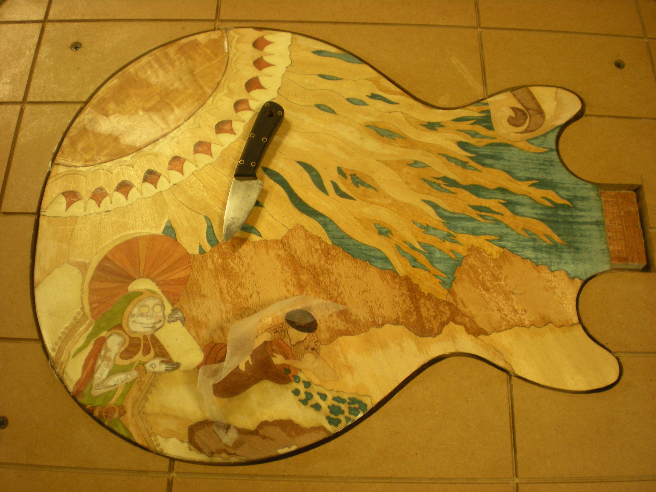 Fine work on the guitar