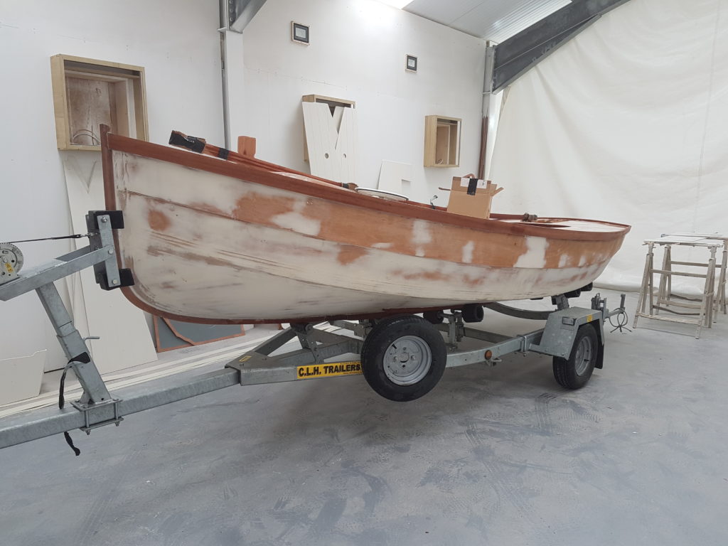The boat sent off to swallow yachts, looking like it needs a spray coating of paint