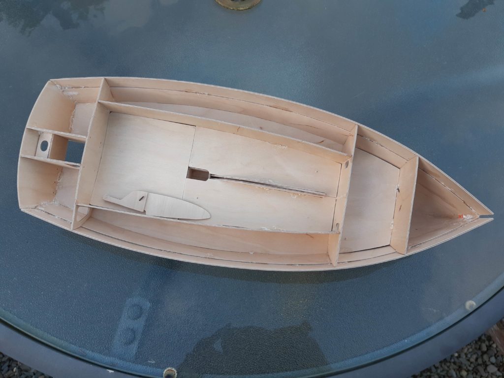 The 12th Scale Model for the swallow yachts boat build using West system epoxy