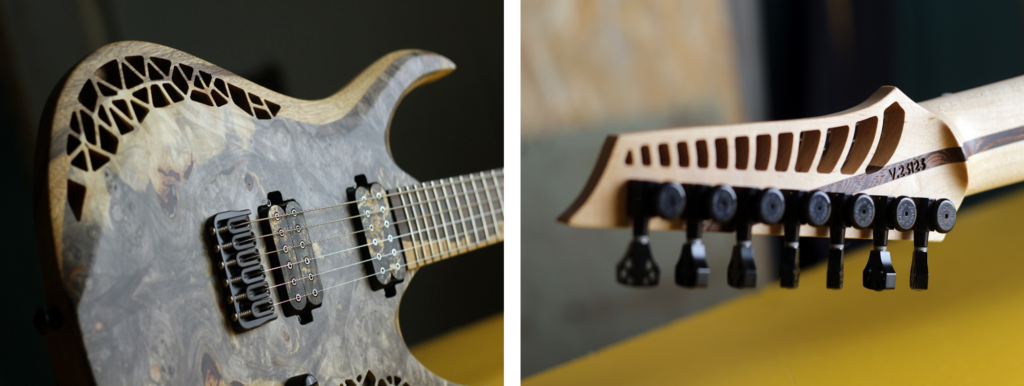 OD Guitars final product of his guitar made with west system epoxy