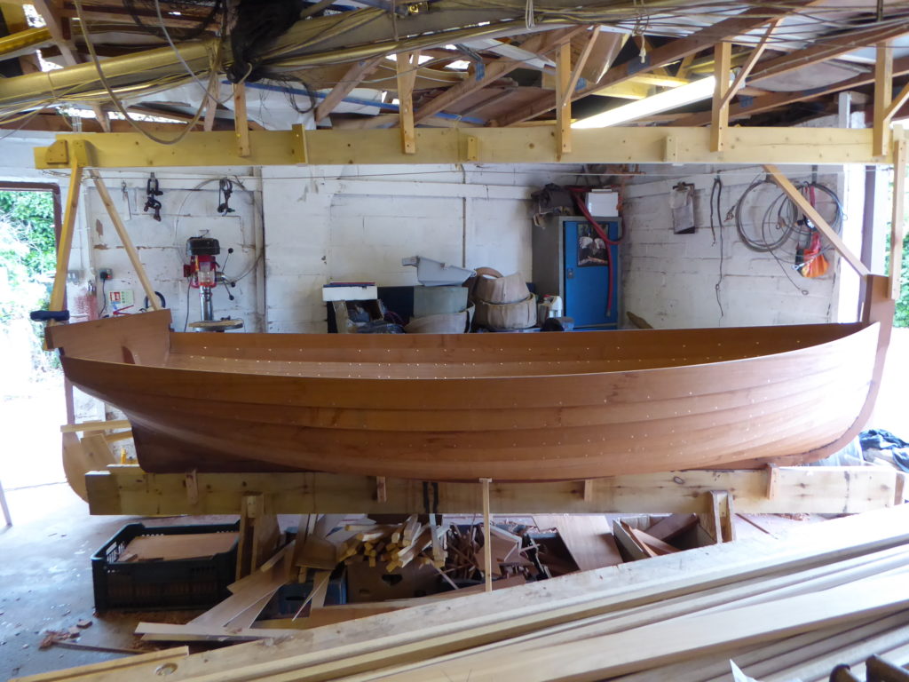A boat made at the boat building academy in lyme regis incorporating west system epoxy into the build