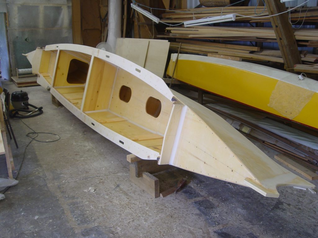 Starboard Hull, Prior To Glassing.