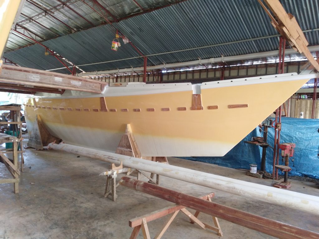 Tiki 38 in the Workshop.