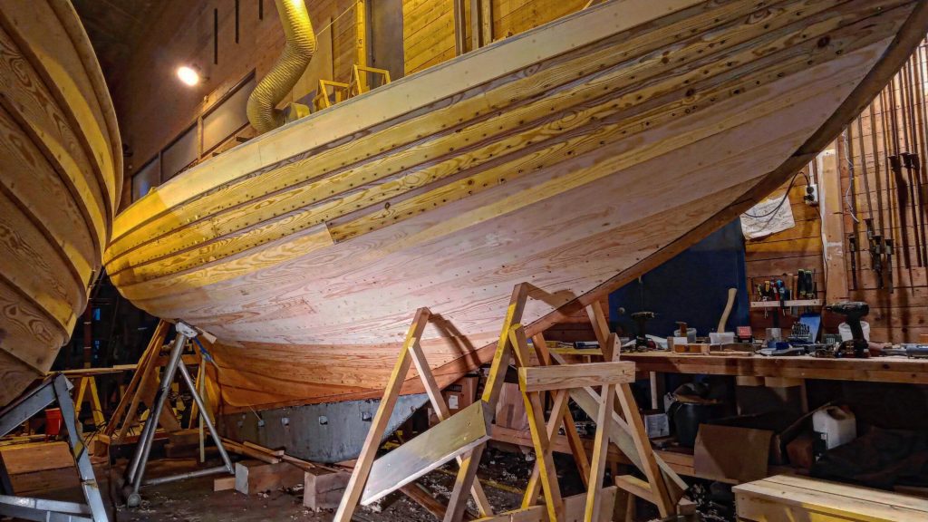 a wooden boat built with west system epoxy