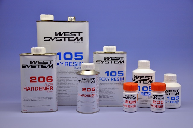 1,2kg EP-Harz Komplett Set West-System 105-205 A-Pack Epoxy Resin Pumpe 301A